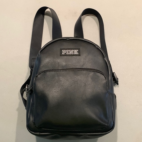 PINK Victoria's Secret Handbags - PINK Black mini backpack